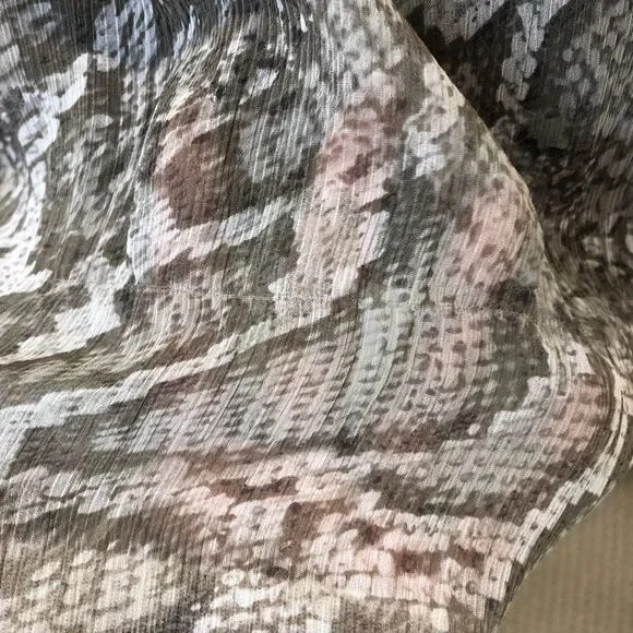 89th & Madison open front cardigan sweater with sheer snake skin print x large - Picture 6 of 9